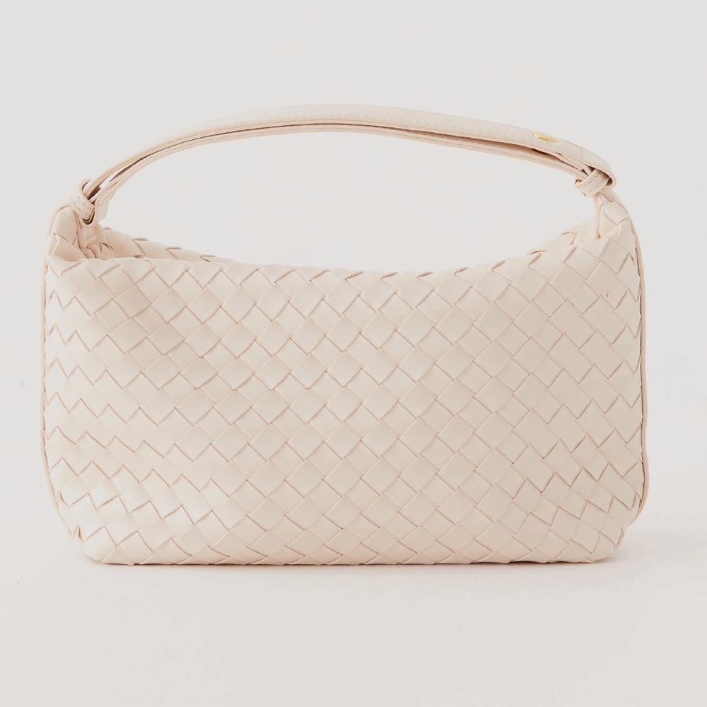 Peppermayo Cream Woven Shoulder Bag